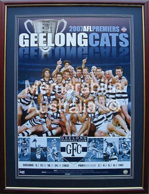 2007 Geelong Cats Premiership Montage Print