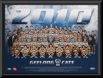 Geelong Cats 2010 AFL Team Framed