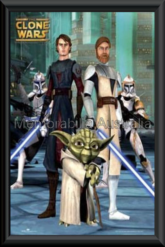 Clone Wars Poster Framed