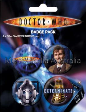 Dr Who Button Badge Pack