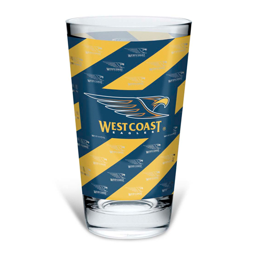 West Coast Eagles Conical Glass