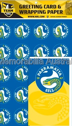 Parramatta Eels NRL  Card and Wrap Pack