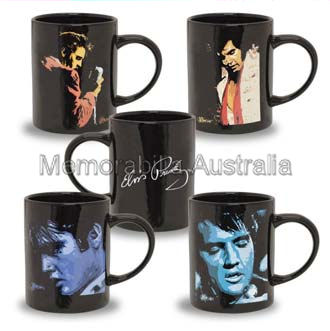 Elvis Set of 4 Espresso Mugs