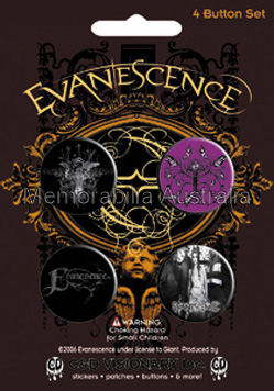 Evanescence Button Badge Pack
