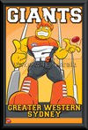 Greater Western Sydney Giants mascot poster 