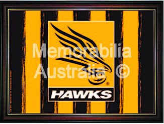 Hawthorn Hawks Framed Logo Print
