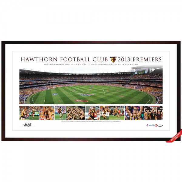 2013 Hawthorn Hawks Framed Premiership Panoramic