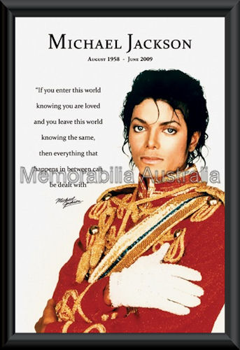 Michael Jackson Poster Framed