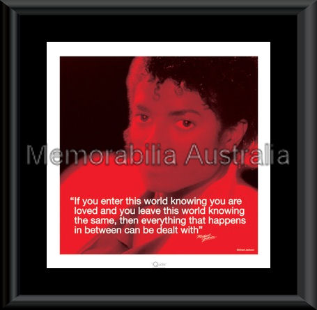 Michael Jackson Quote Art Framed