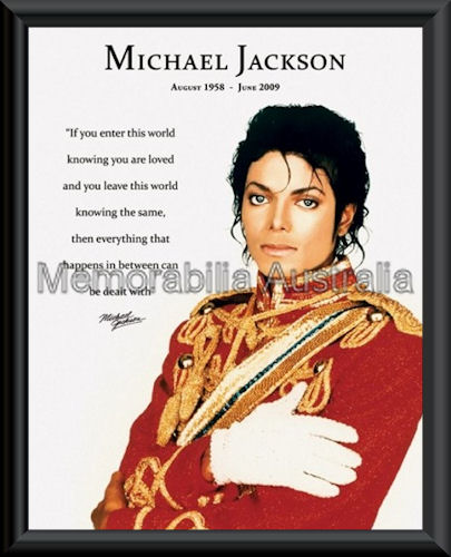 Michael Jackson Mini Poster Framed