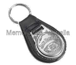 Jack Daniels Leather Embossed Key Ring