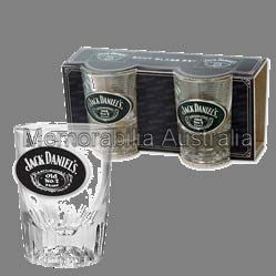 Jack Daniels Pewter Badge Shot Glasses