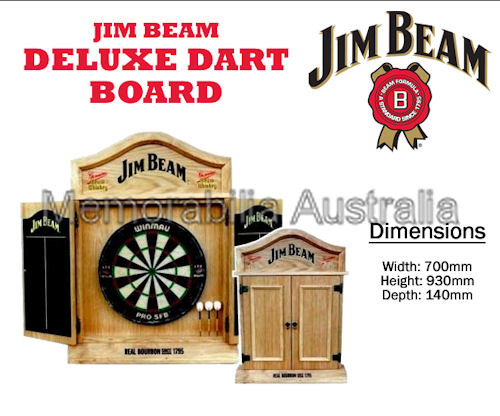 Jim Beam Authentic Dartboard Cabinet