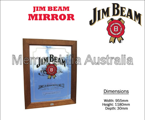 Jim Beam Authentic Mirror Framed