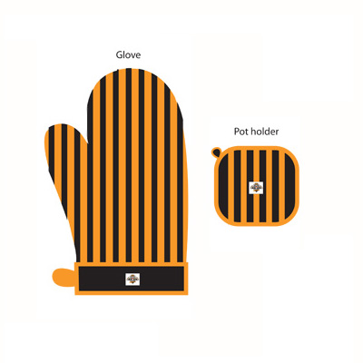 West Tigers Oven Glove and Potholder Set