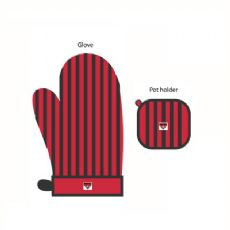 Essendon Bombers Oven Glove and Pot Holder Set