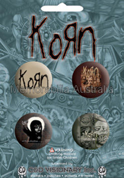 Korn Button Badge Pack
