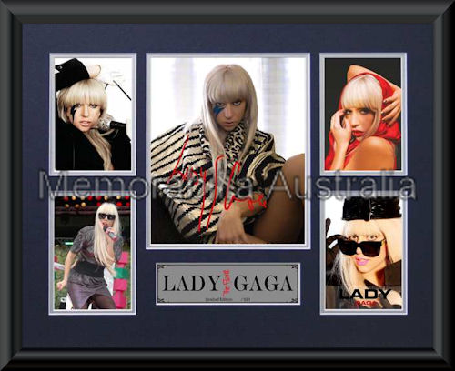 Lady Gaga LE Montage Mat Framed