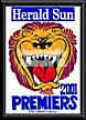 Brisbane Lions 2001 Framed WEG poster