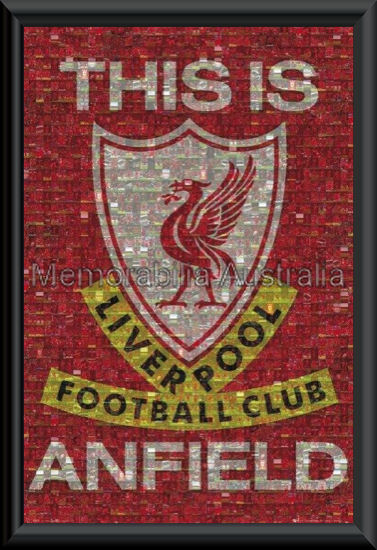 Liverpool FC Mosaic Poster Framed