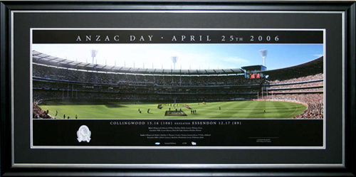 Collingwood Magpies Anzac Day Print