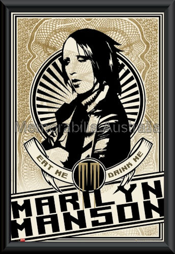 Marilyn Manson Poster Framed