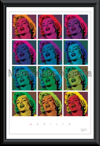Marilyn Monroe Popart Poster Framed