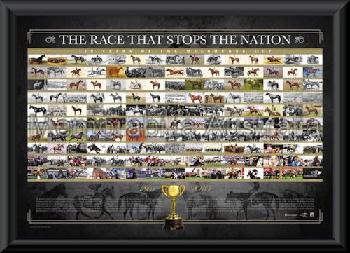 Melbourne Cup 150 Years LE Framed