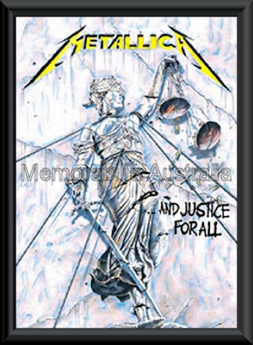 Metallica No Justice Poster Framed