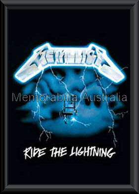 Metallica Ride Lightning Poster Framed