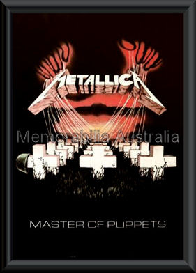 Metallica Master Of Puppets Poster Framed