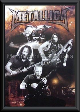 Metallica Band Poster Framed