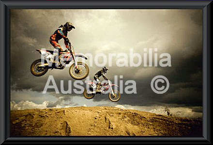 Motocross Big Air Framed Print