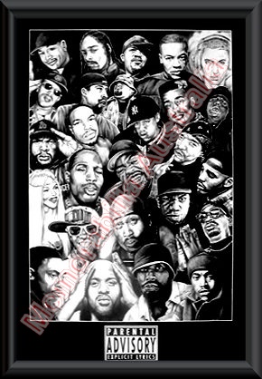 Rap Gods PA Framed Poster
