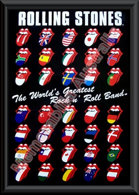 Rolling Stones Mini Tongue Poster