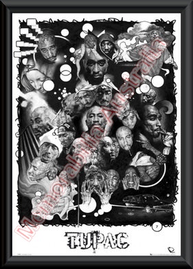 Tupac Framed Poster 2