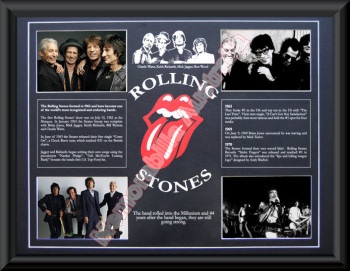 Rolling Stones Printed Photo Matt