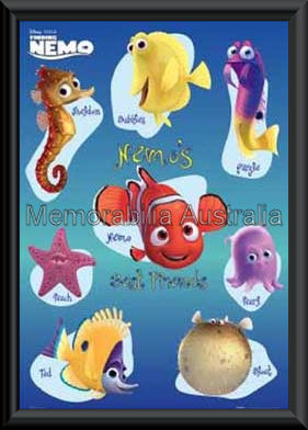 Finding Nemo Collection Poster Framed