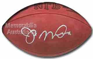 NFL Signed Football - Joe Montana