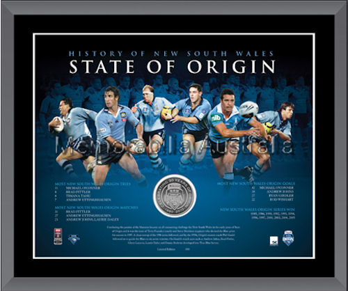 State Of Origin NSW Medallion Frame