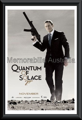 Quantum Of Solace 007 Poster Framed