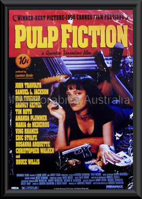 Pulp Fiction Movie Poster Framed