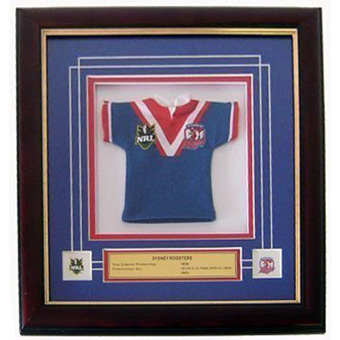 Sydney Roosters Framed Mini Jersey