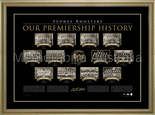 Sydney Roosters Premiership History LE
