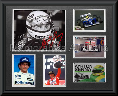 Ayrton Senna LE Montage Framed