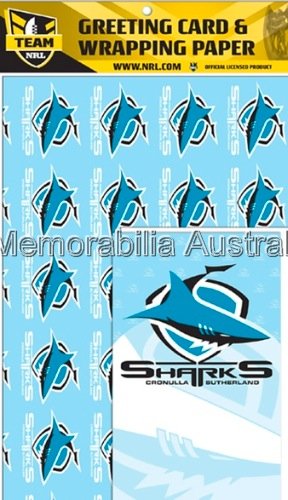 Cronulla Sharks Card and Wrap Pack