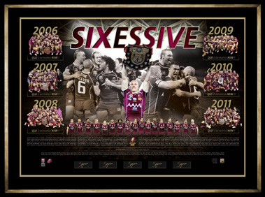 Queensland Sixessive 2011 Signed