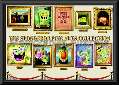 Spongebob Arts Poster Framed