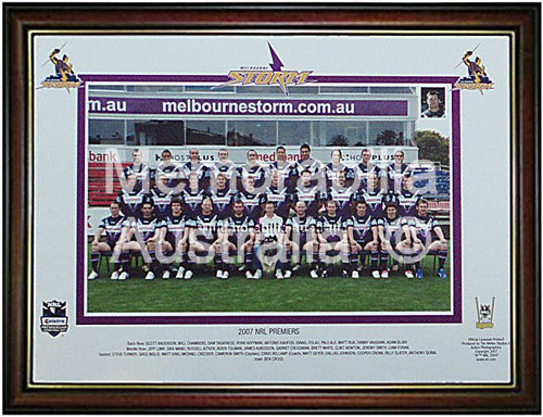 2007 Melbourne Storm Premiership Team Photo