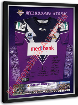 2007 Premiers Melbourne Storm Team Signed Jersey